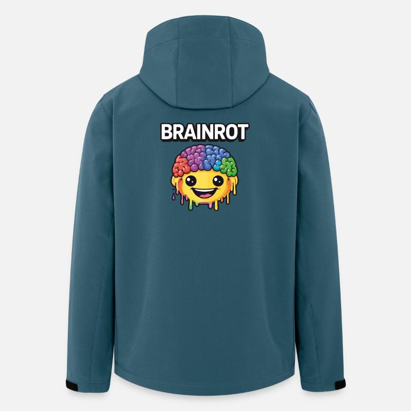 Brainrot Rainbow Smile - Men’s Recycled Softshell Jacket by Stanley/Stella - stargazer