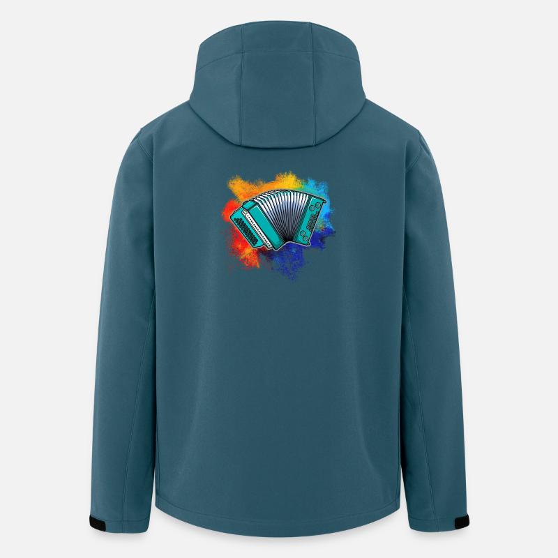 Kunterbunte Quetschn - Recycelte Männer Softshell-Jacke von Stanley/Stella - Dunkles Petrol