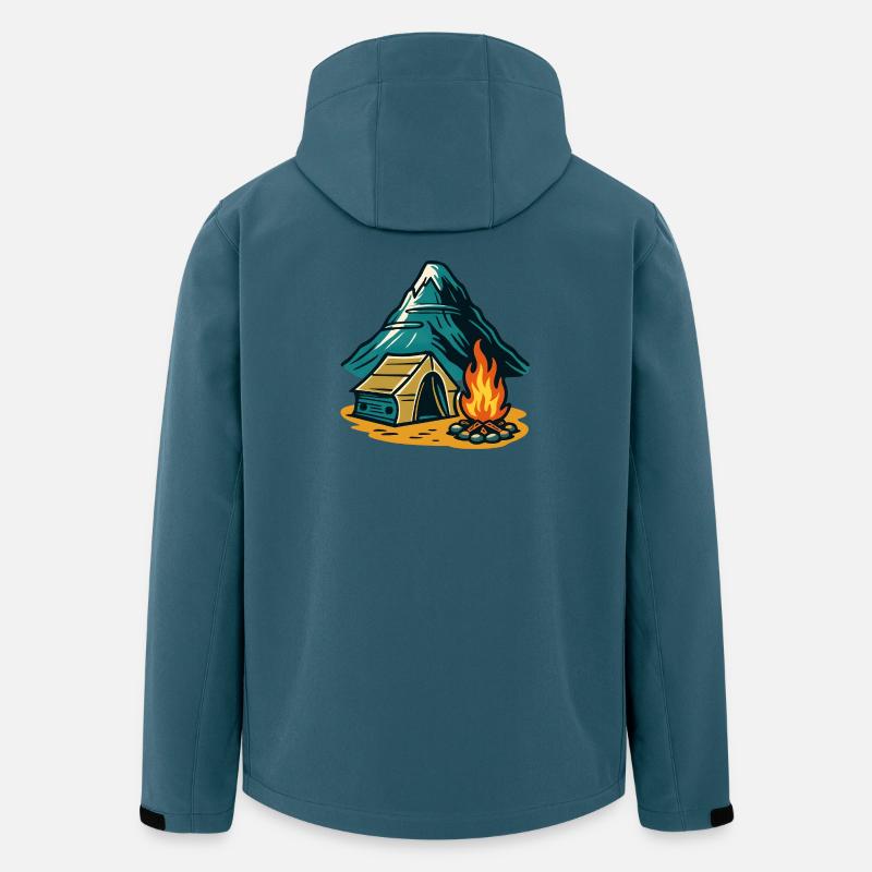 Mountain camping fire pit - Men’s Recycled Softshell Jacket by Stanley/Stella - stargazer