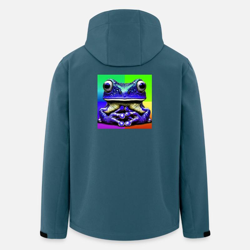 Frosch - Recycelte Männer Softshell-Jacke von Stanley/Stella - Dunkles Petrol