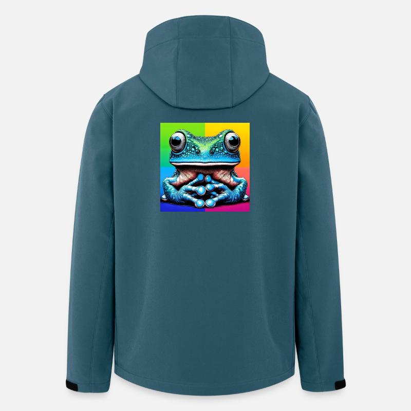 Frosch - Recycelte Männer Softshell-Jacke von Stanley/Stella - Dunkles Petrol