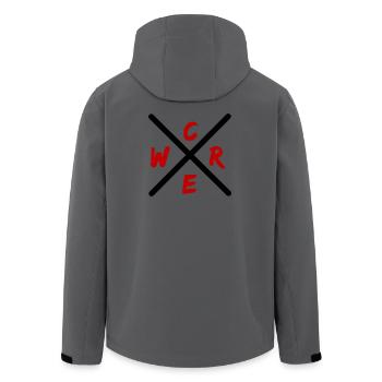 Marque rouge de l’équipe - Veste softshell homme en polyester recyclé Stanley/Stella - bleu pétrole foncé - Dos - AI Model Male 185 light (185cm)