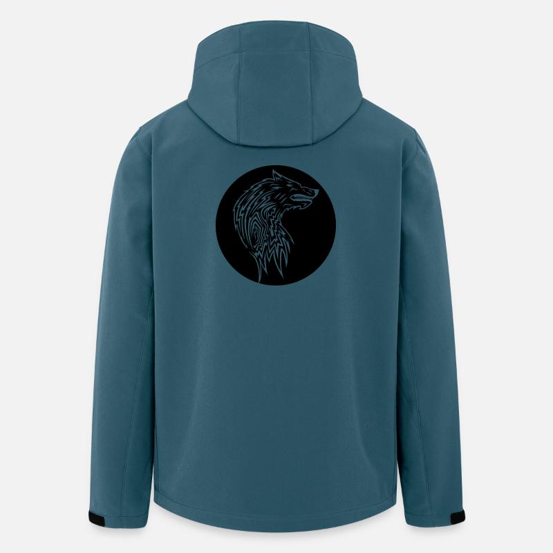 Wolf - Recycelte Männer Softshell-Jacke von Stanley/Stella - Dunkles Petrol