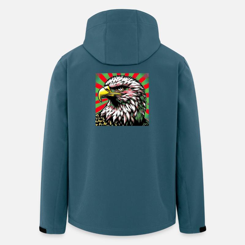 Adler - Recycelte Männer Softshell-Jacke von Stanley/Stella - Dunkles Petrol