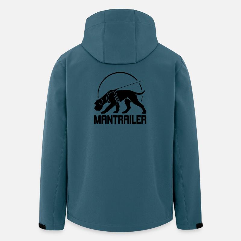 Riesenschnauzer MANTRAILER Suchhunde Hund Wilsigns - Recycelte Männer Softshell-Jacke von Stanley/Stella - Dunkles Petrol