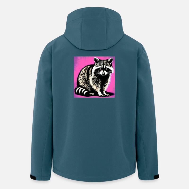 Waschbär - Recycelte Männer Softshell-Jacke von Stanley/Stella - Dunkles Petrol