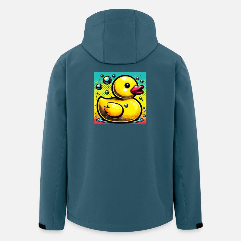 Caneton Canard Canard Canard - Veste softshell homme en polyester recyclé Stanley/Stella - bleu pétrole foncé