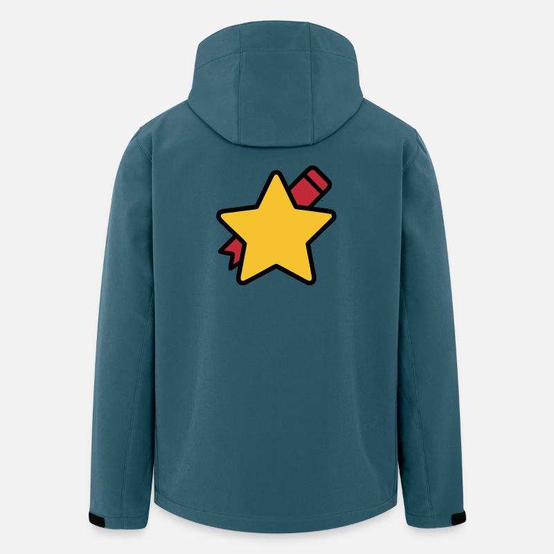 Enseignant à l’école Star Pen - Veste softshell homme en polyester recyclé Stanley/Stella - bleu pétrole foncé