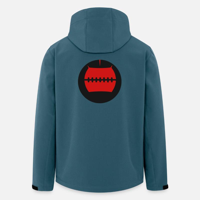 Medizinball Wallball Vektor - Recycelte Männer Softshell-Jacke von Stanley/Stella - Dunkles Petrol