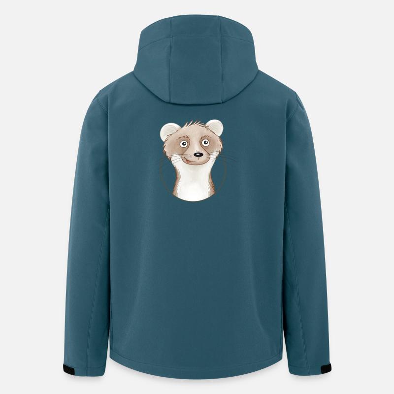 frecher Wiesel - Recycelte Männer Softshell-Jacke von Stanley/Stella - Dunkles Petrol