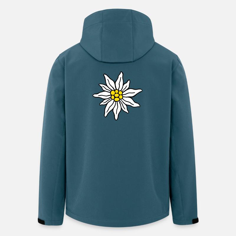 Edelweiss I - Recycelte Männer Softshell-Jacke von Stanley/Stella - Dunkles Petrol