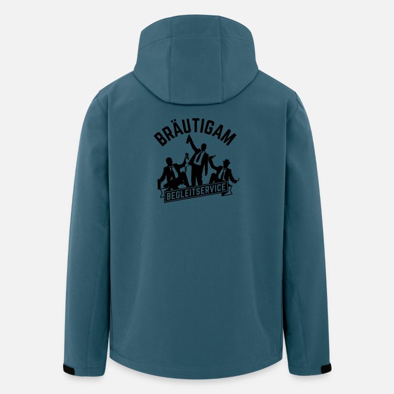 jga begleitservice bräutigam - Recycelte Männer Softshell-Jacke von Stanley/Stella - Dunkles Petrol