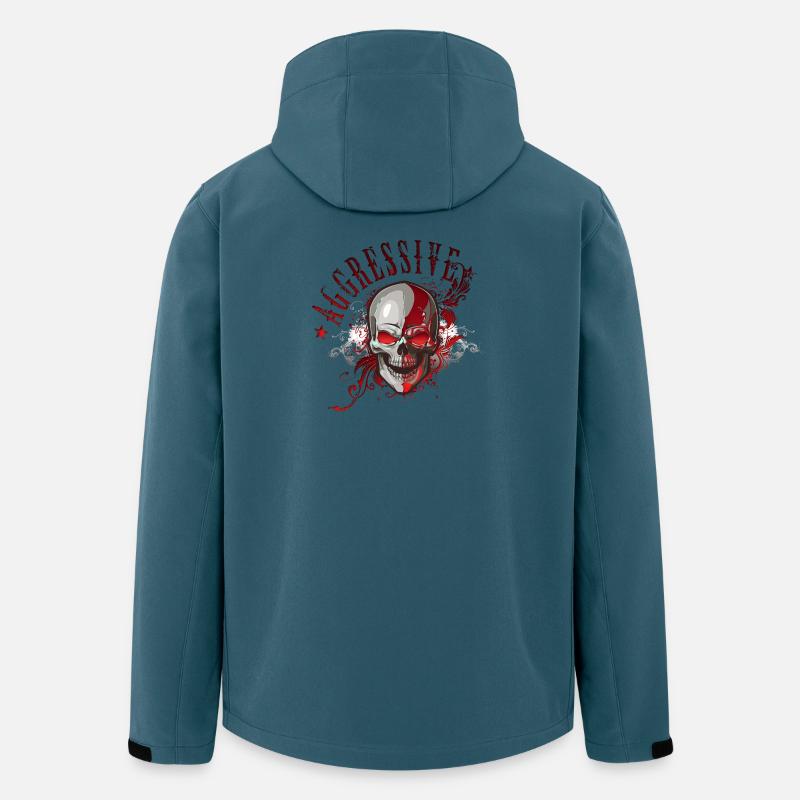 Totenkopf Skull - Recycelte Männer Softshell-Jacke von Stanley/Stella - Dunkles Petrol