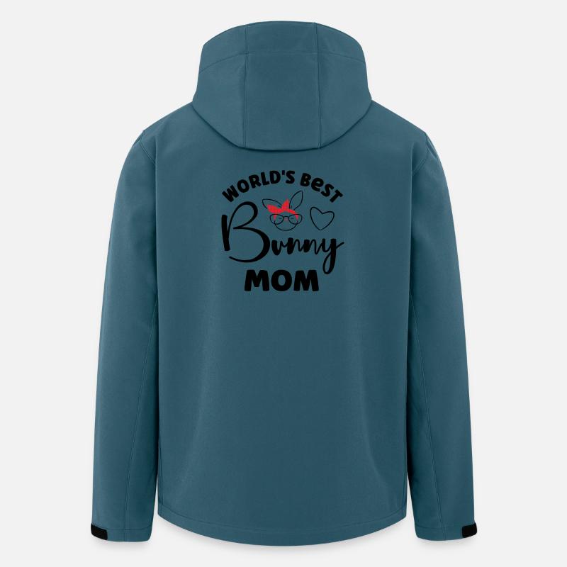 Hase Kaninchen - Recycelte Männer Softshell-Jacke von Stanley/Stella - Dunkles Petrol