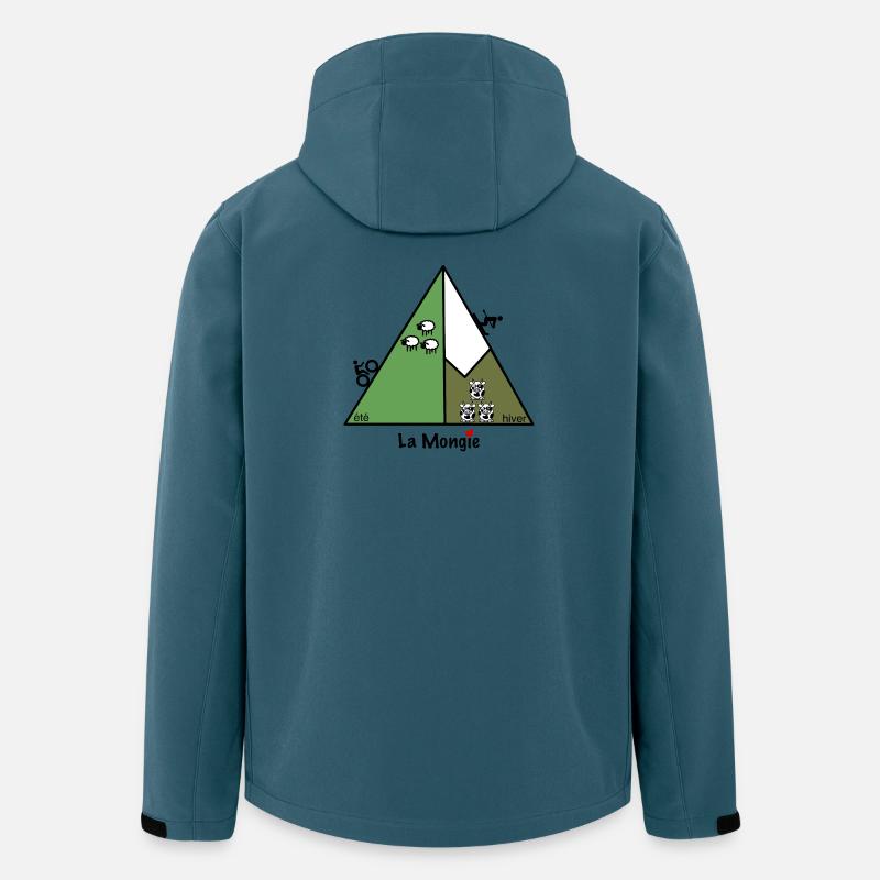 La Mongie - Recycelte Männer Softshell-Jacke von Stanley/Stella - Dunkles Petrol