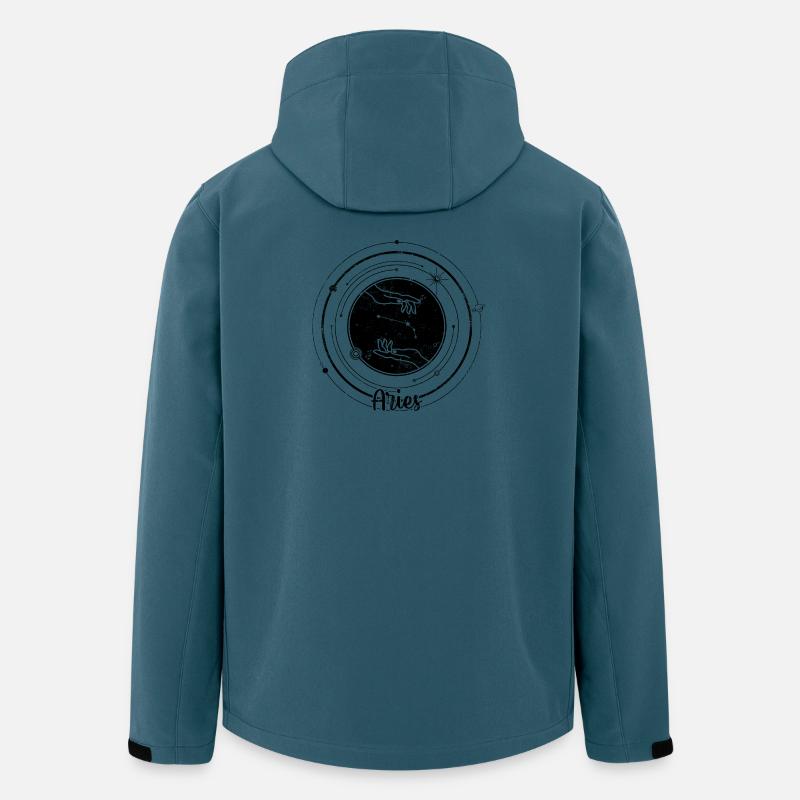 Midnight Snowflake Constellation - Men’s Recycled Softshell Jacket by Stanley/Stella - stargazer