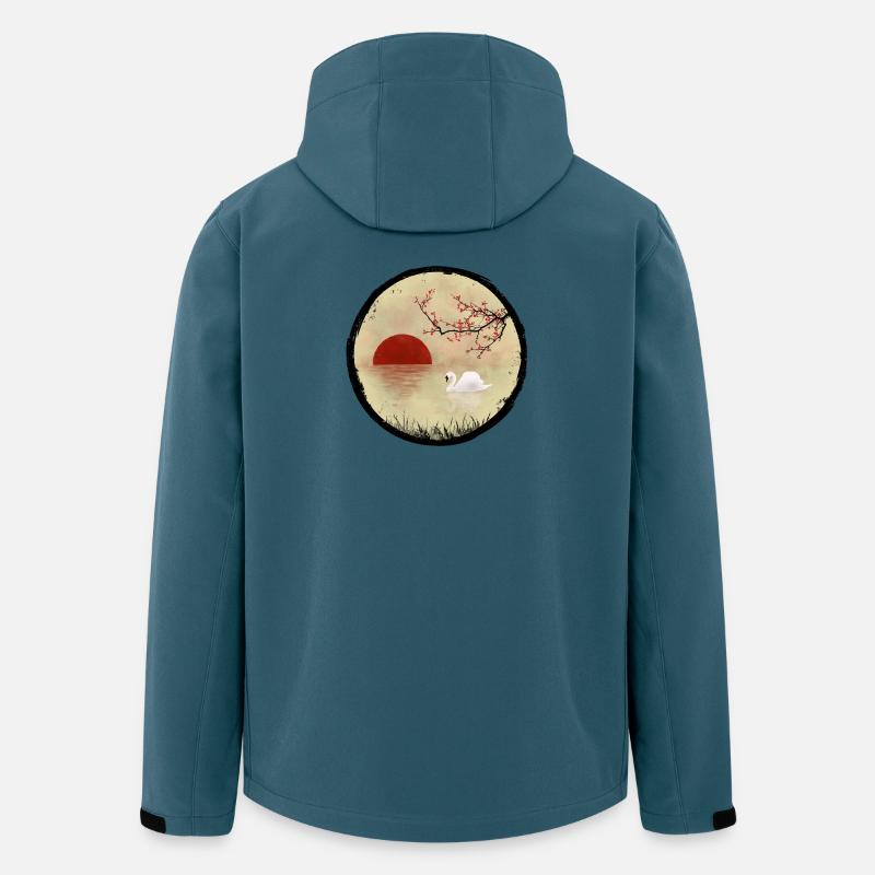 Schwansee - Recycelte Männer Softshell-Jacke von Stanley/Stella - Dunkles Petrol