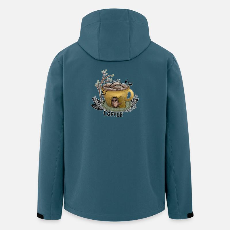 But First Coffee Owl - Men’s Recycled Softshell Jacket by Stanley/Stella - stargazer