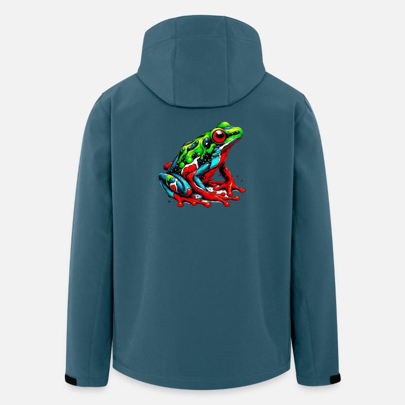 Frosch - Recycelte Männer Softshell-Jacke von Stanley/Stella - Dunkles Petrol