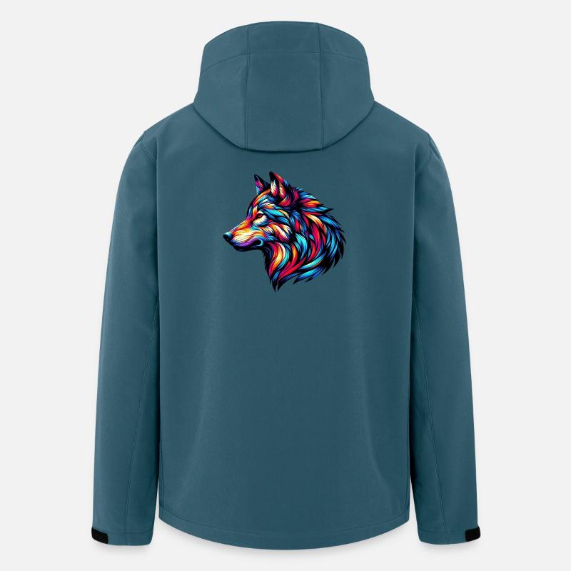Wolf - Recycelte Männer Softshell-Jacke von Stanley/Stella - Dunkles Petrol