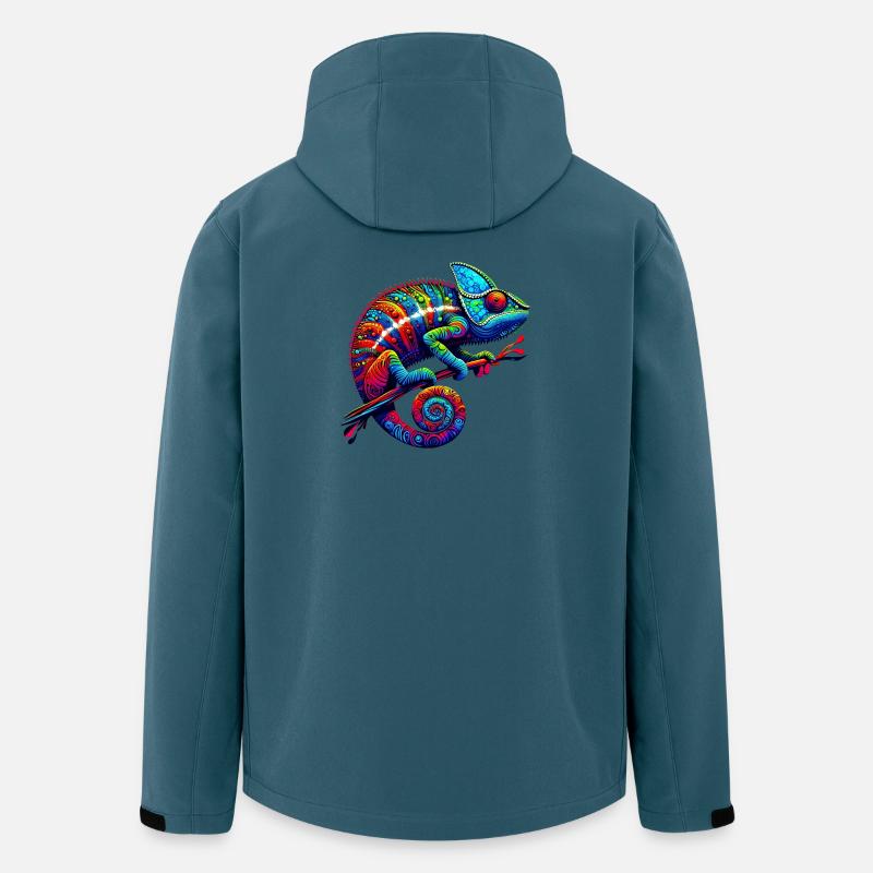 Chamäleon - Recycelte Männer Softshell-Jacke von Stanley/Stella - Dunkles Petrol
