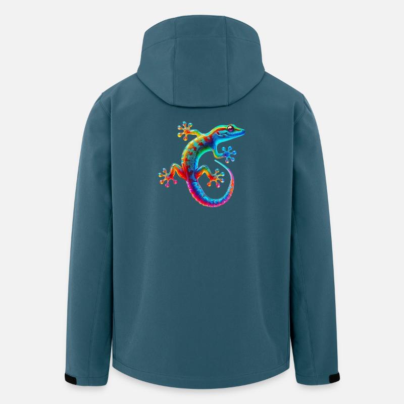 Gecko - Recycelte Männer Softshell-Jacke von Stanley/Stella - Dunkles Petrol