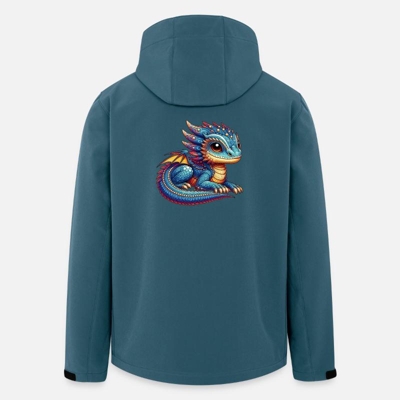 Dragon - Veste softshell homme en polyester recyclé Stanley/Stella - bleu pétrole foncé