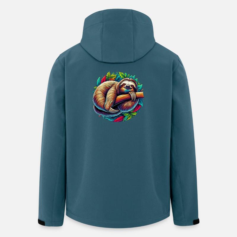 Faultier - Recycelte Männer Softshell-Jacke von Stanley/Stella - Dunkles Petrol