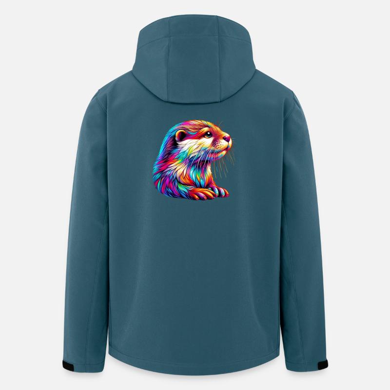 Loutre - Veste softshell homme en polyester recyclé Stanley/Stella - bleu pétrole foncé