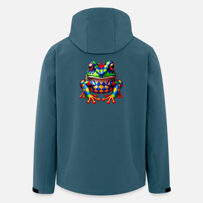 Frosch - Recycelte Männer Softshell-Jacke von Stanley/Stella - Dunkles Petrol