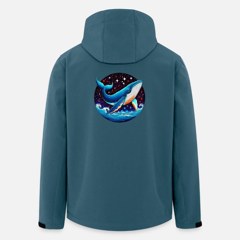 Wal - Recycelte Männer Softshell-Jacke von Stanley/Stella - Dunkles Petrol
