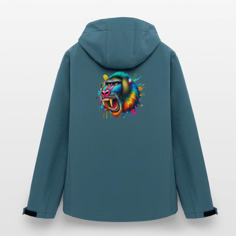 Mandrill Monkey Men’s Recycled Softshell Jacket by Stanley/Stella