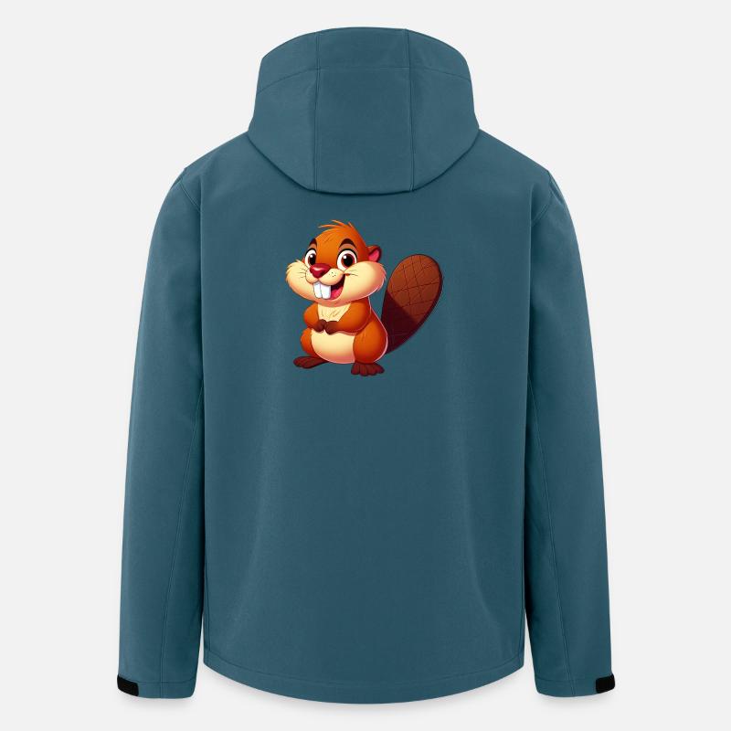 Bieber - Recycelte Männer Softshell-Jacke von Stanley/Stella - Dunkles Petrol