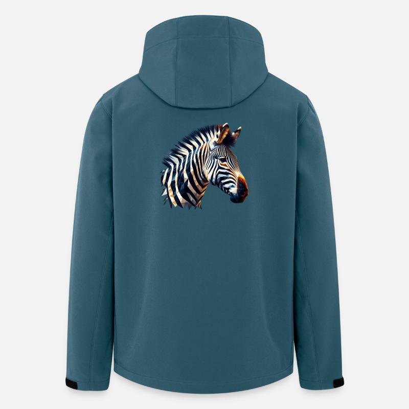 Polygonal Zebra - Men’s Recycled Softshell Jacket by Stanley/Stella - stargazer