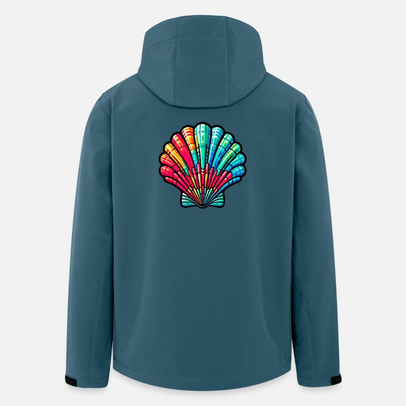 Muschel - Recycelte Männer Softshell-Jacke von Stanley/Stella - Dunkles Petrol