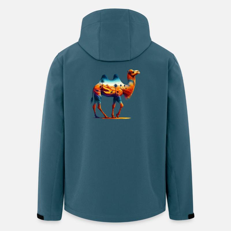 Kamel - Recycelte Männer Softshell-Jacke von Stanley/Stella - Dunkles Petrol