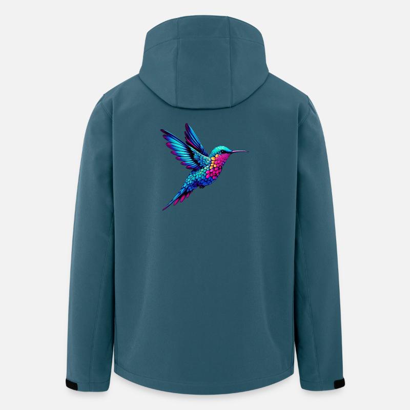 Kolibri - Recycelte Männer Softshell-Jacke von Stanley/Stella - Dunkles Petrol