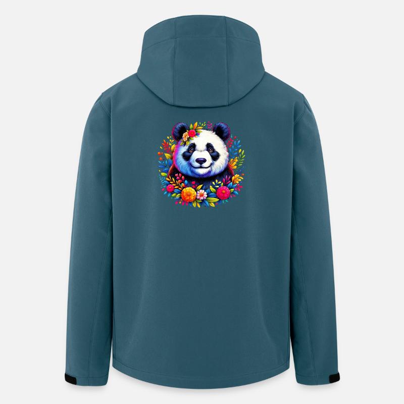 Panda - Stanley/Stella herre softshelljakke i genanvendt polyester - mørk petrol