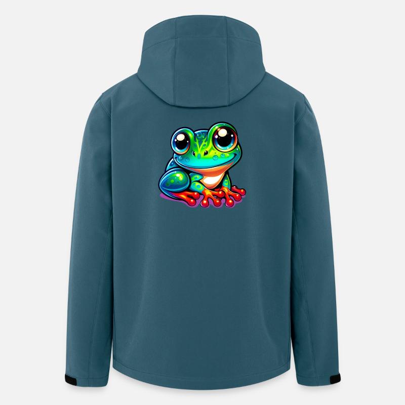 Frosch - Recycelte Männer Softshell-Jacke von Stanley/Stella - Dunkles Petrol