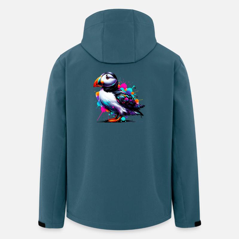 Papageitaucher - Recycelte Männer Softshell-Jacke von Stanley/Stella - Dunkles Petrol