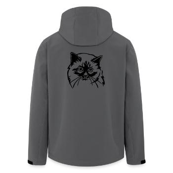 Birman Cat - Men’s Recycled Softshell Jacket by Stanley/Stella - stargazer - Back - AI Model Male 185 light (185cm)