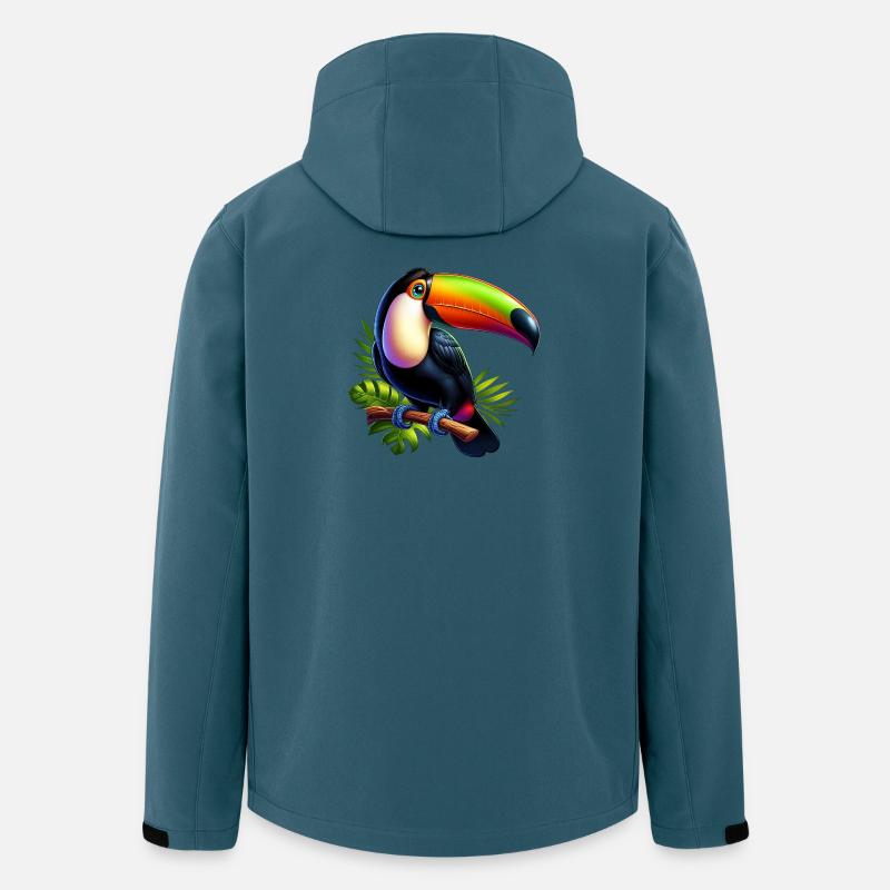 Tukan - Recycelte Männer Softshell-Jacke von Stanley/Stella - Dunkles Petrol