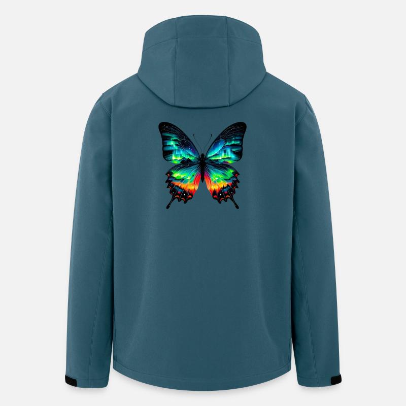 Schmetterling - Recycelte Männer Softshell-Jacke von Stanley/Stella - Dunkles Petrol