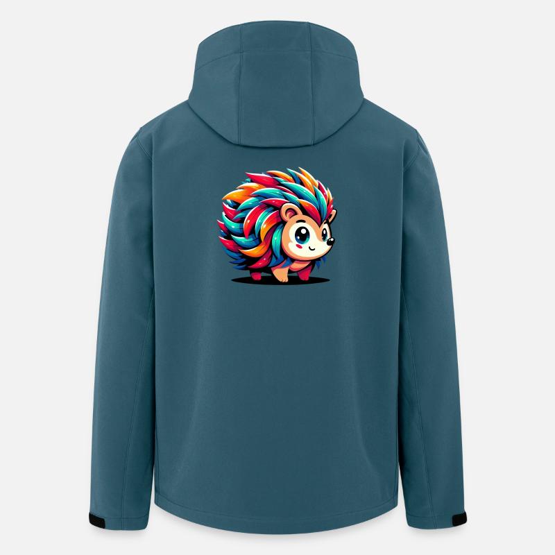 Igel - Recycelte Männer Softshell-Jacke von Stanley/Stella - Dunkles Petrol