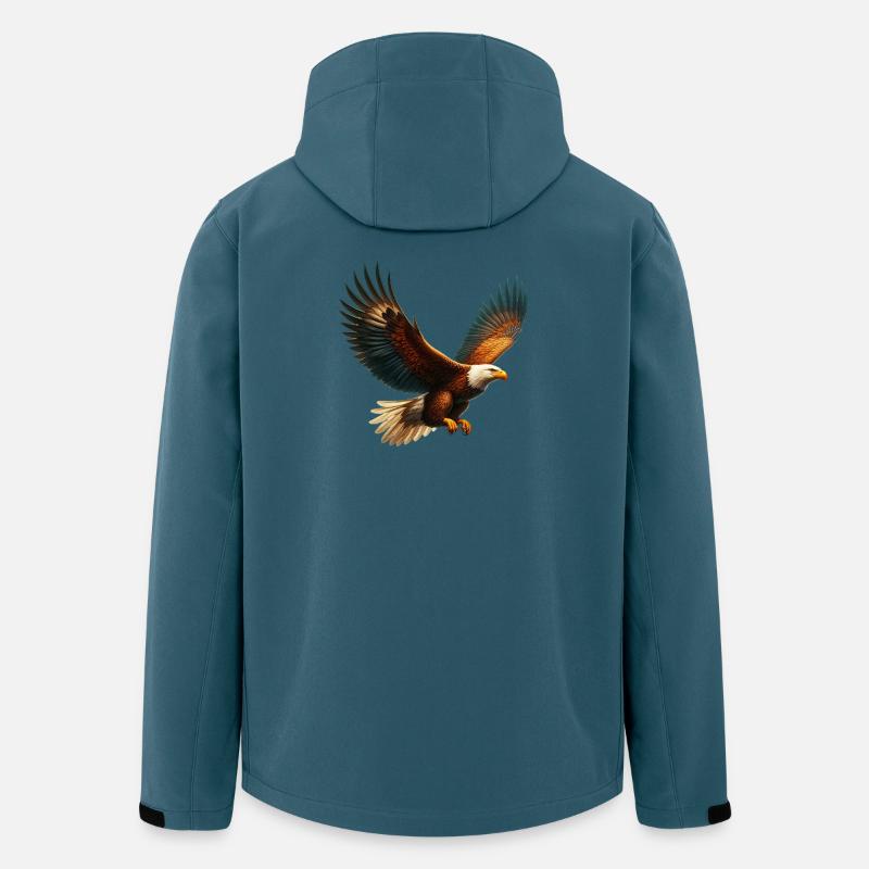 Adler - Recycelte Männer Softshell-Jacke von Stanley/Stella - Dunkles Petrol