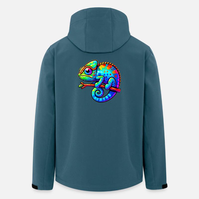 Chamäleon - Recycelte Männer Softshell-Jacke von Stanley/Stella - Dunkles Petrol