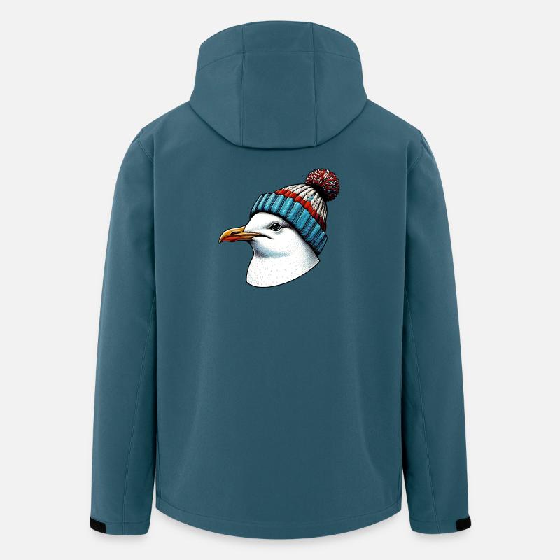 Möwe - Recycelte Männer Softshell-Jacke von Stanley/Stella - Dunkles Petrol