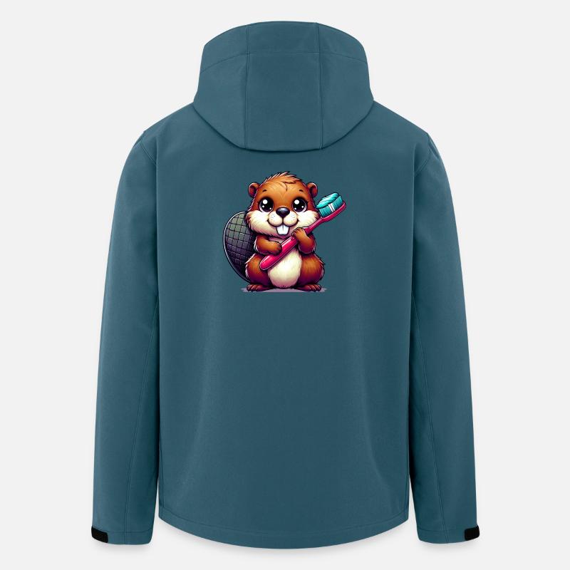 Bieber - Recycelte Männer Softshell-Jacke von Stanley/Stella - Dunkles Petrol