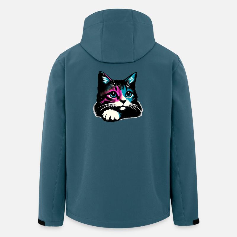 Cat - Men’s Recycled Softshell Jacket by Stanley/Stella - stargazer