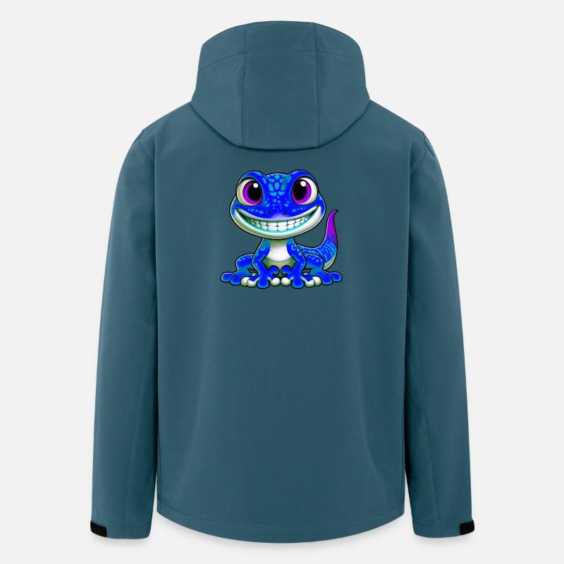 Gecko - Recycelte Männer Softshell-Jacke von Stanley/Stella - Dunkles Petrol